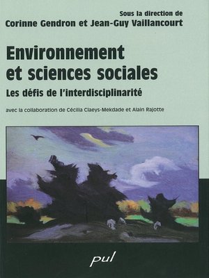 cover image of Environnement et sciences sociales